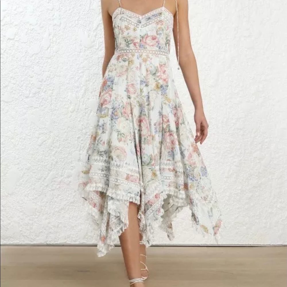 New with tag Zimmermann Bowie Scarf Dress Size 1